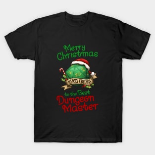 Merry Christmas to the best Dungeon Master T-Shirt